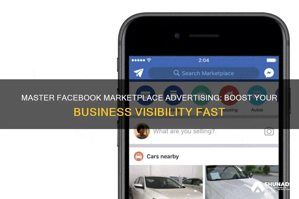 how to maje a business advertise in facebiik marketplace