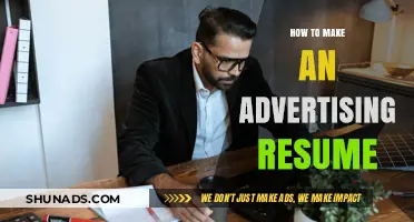 Crafting a Standout Advertising Resume: Tips and Tricks
