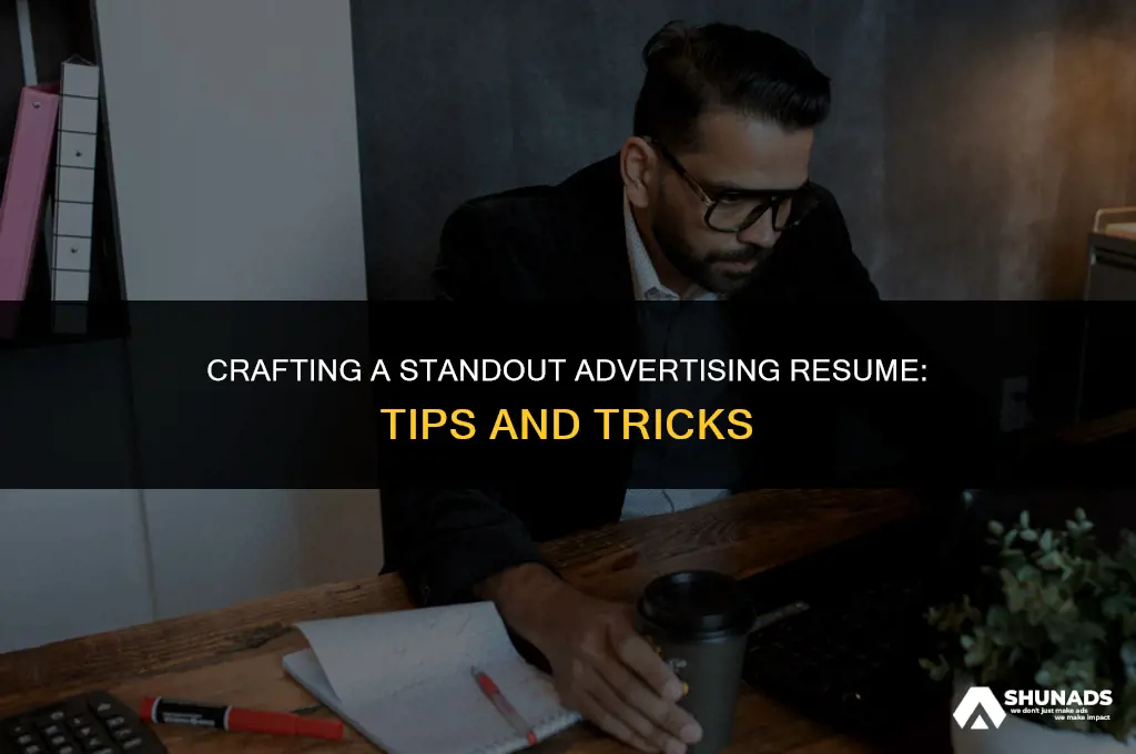 how to make an advertising resume