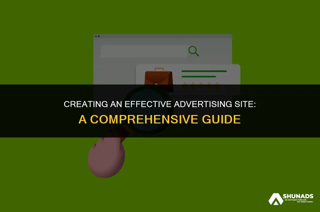 how to make an advertising site