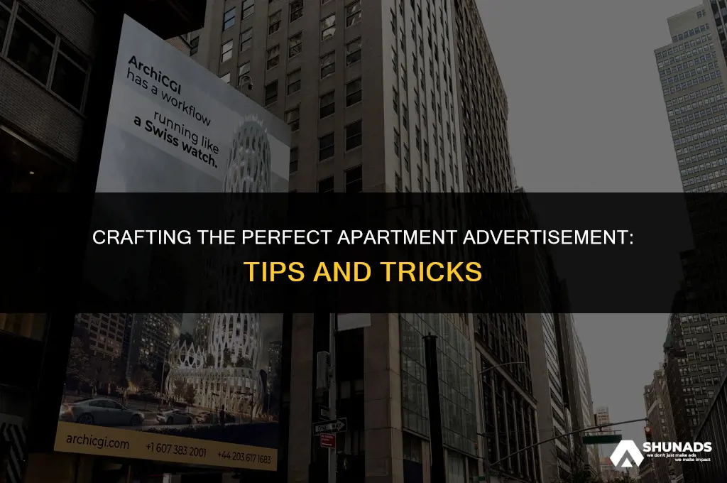 how to make an apartment advertisement