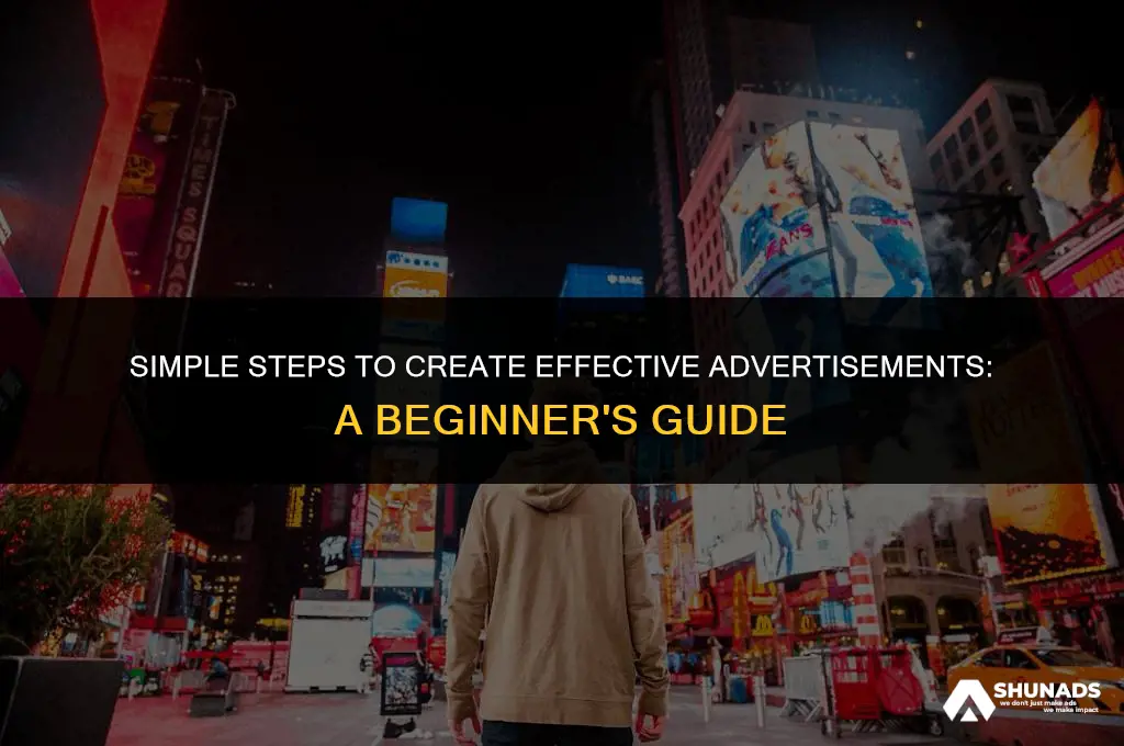 how to make an easy advertisement