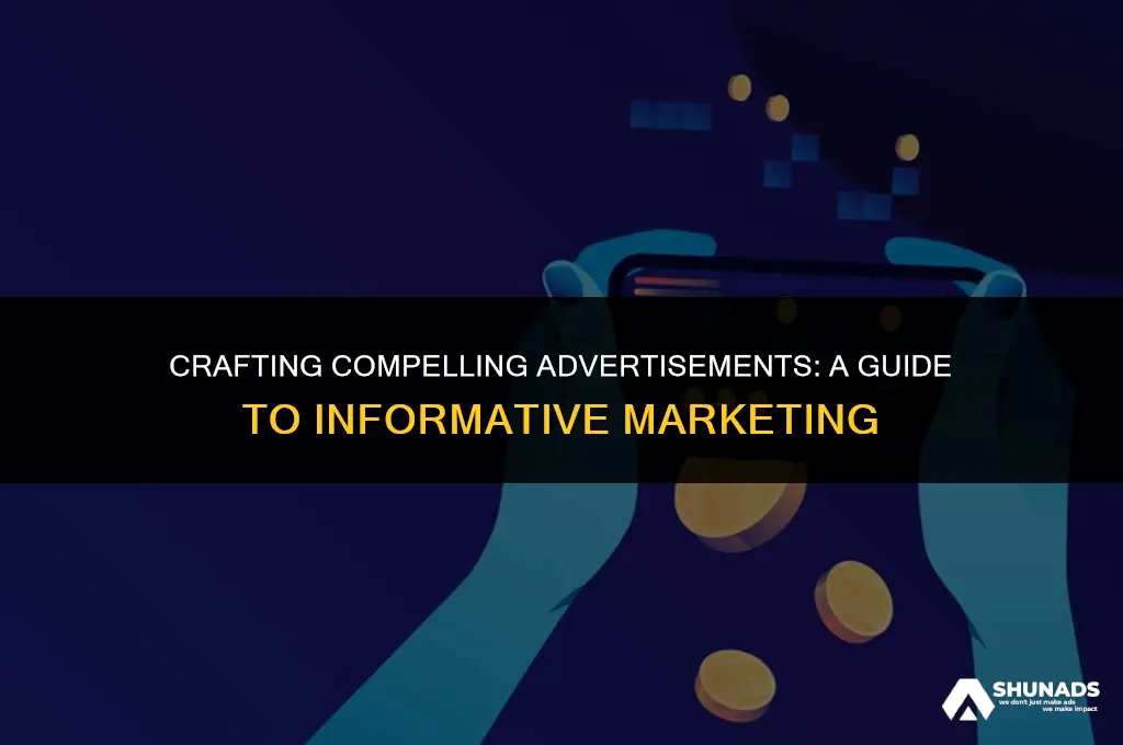 how to make an informative advertisement