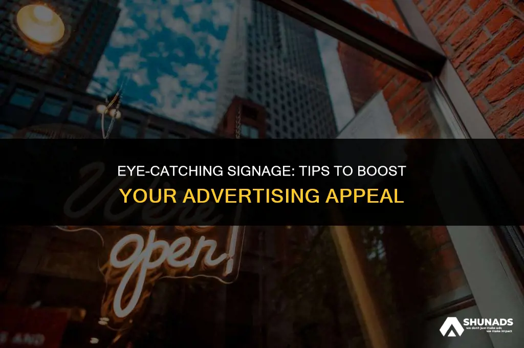how to make attractive signage for advertising