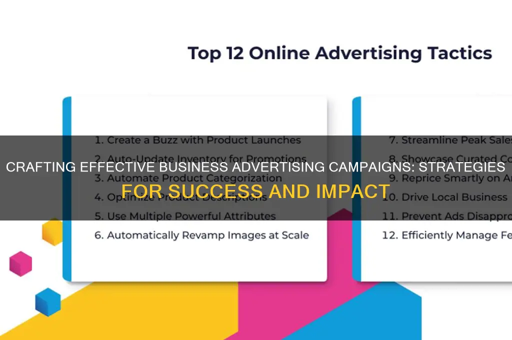how to make business advertising campaign