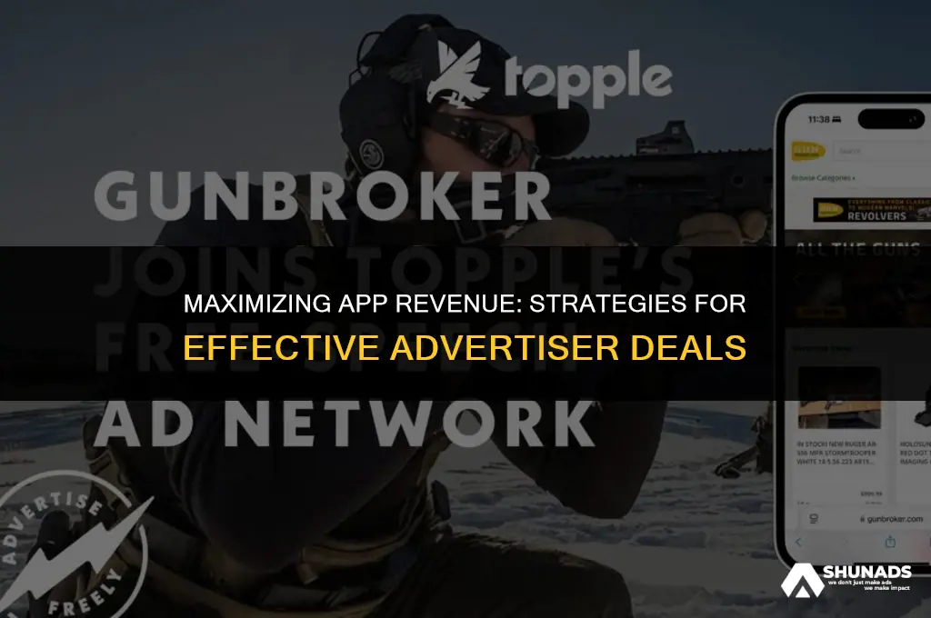 how to make deals with advertisers on apps