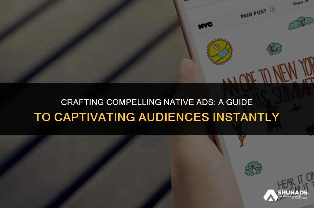 how to make effective native advertisement seconds
