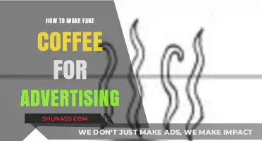 Brewing Illusion: Crafting Fake Coffee for Compelling Advertisements