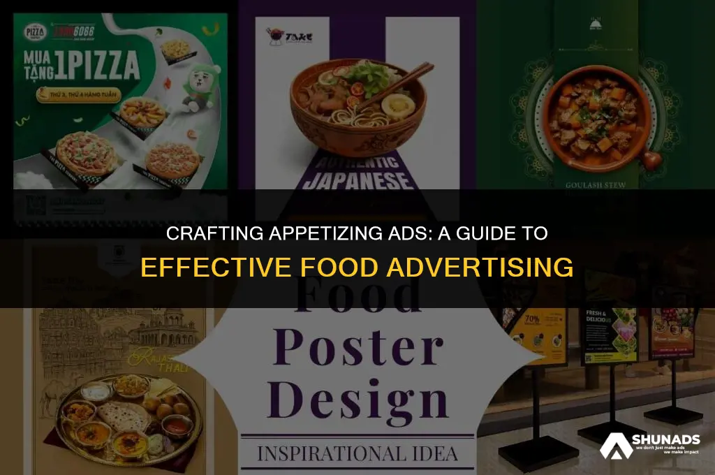 how to make food advertisement