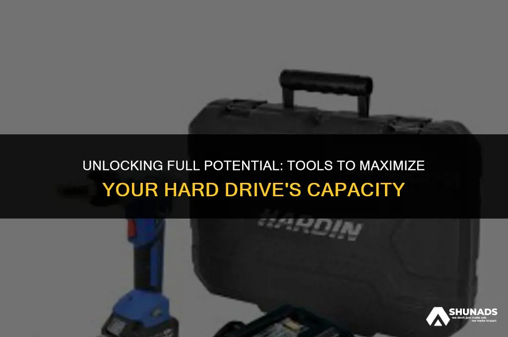 how to make full than advertised hard drives tools