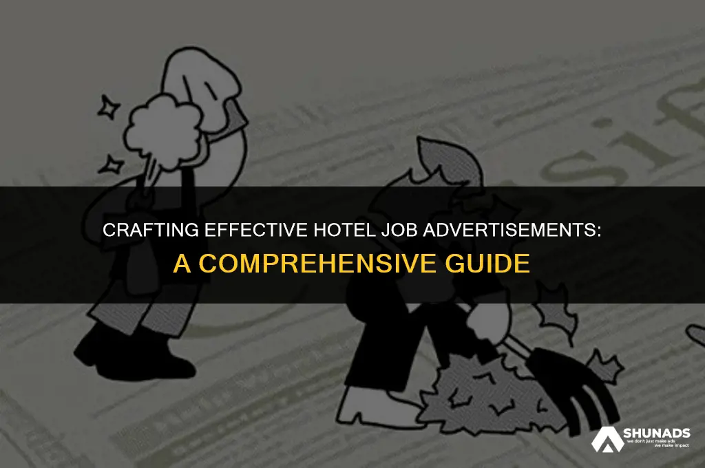 how to make hotel job advertisement