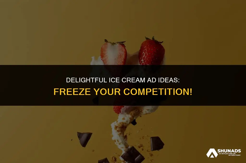 how to make ice cream advertisement