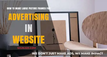 Crafting Eye-Catching Large Picture Frames for Website Advertising