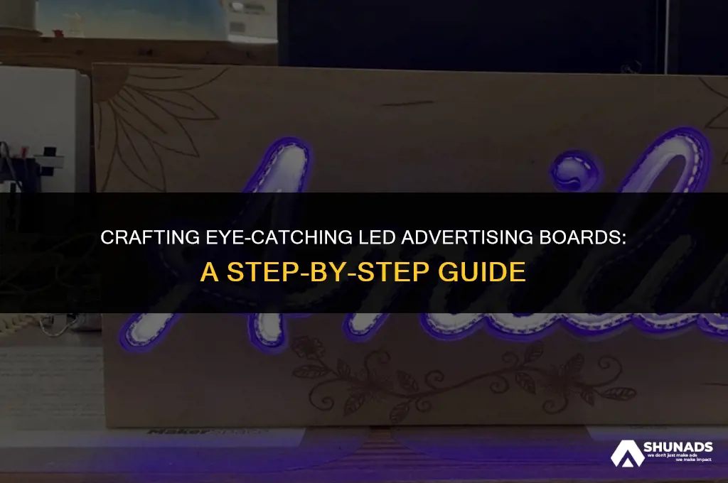 how to make led advertising board
