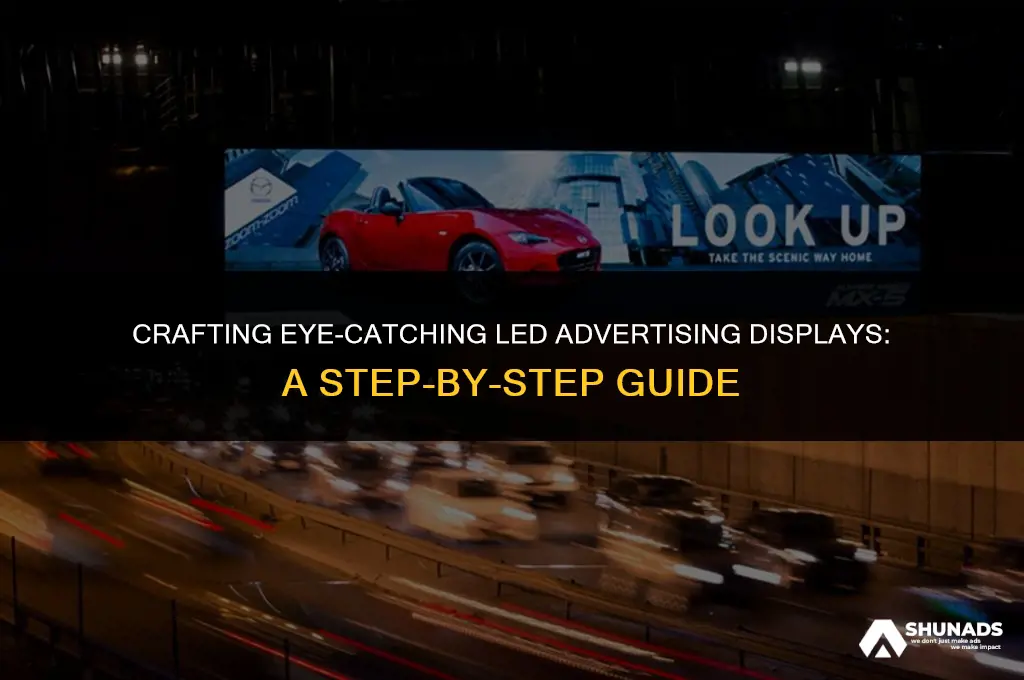 how to make led advertising display