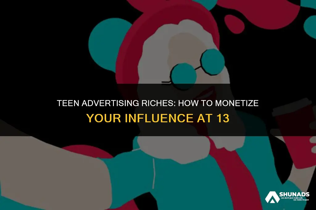 how to make money advertising as a 13 year old