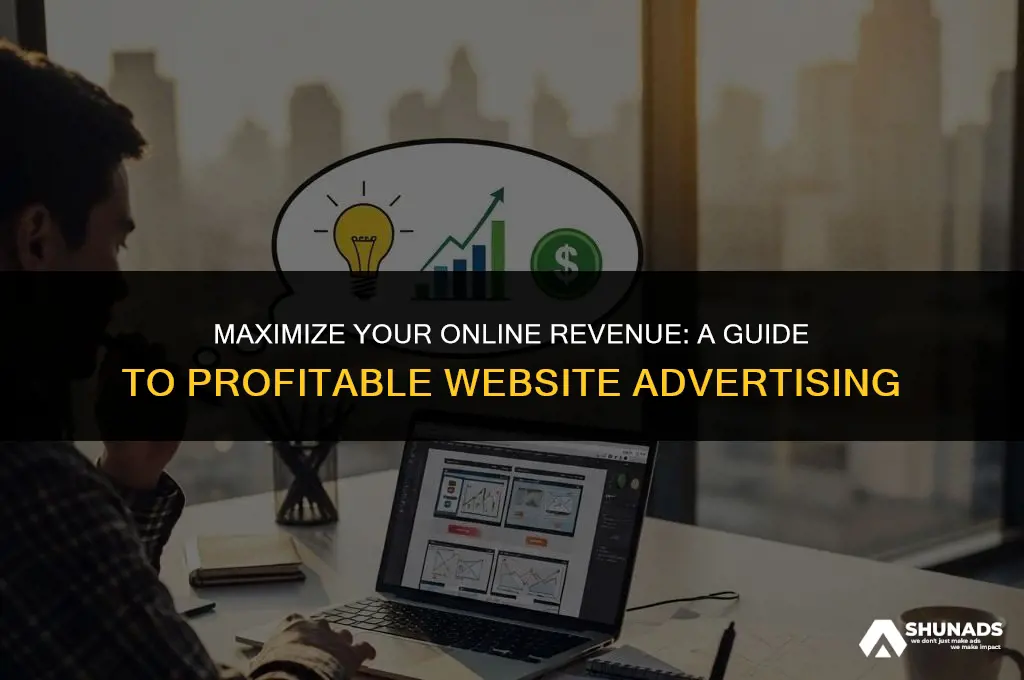 how to make money advertising website