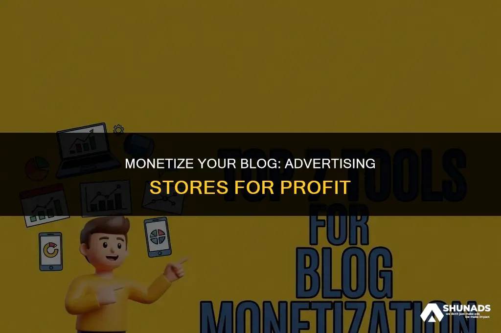 how to make money off your blog by advertising stores