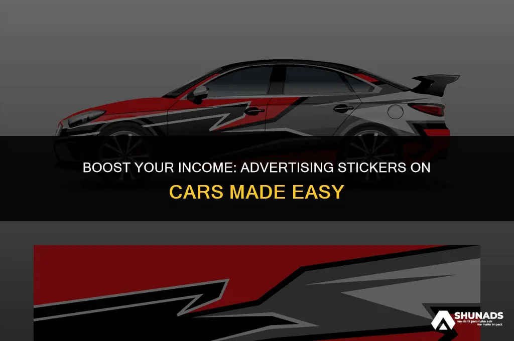 how to make money with advertisement sti kers on cars