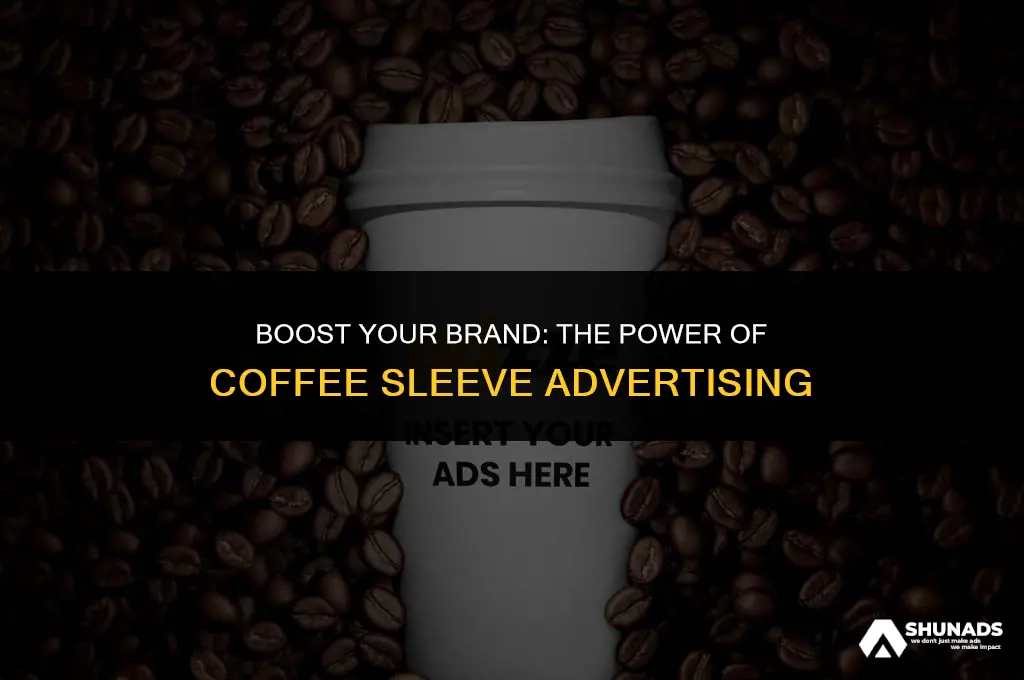 how to make money with coffee sleeve advertising