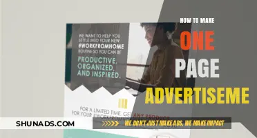 Crafting Compelling One-Page Advertisements: A Step-by-Step Guide