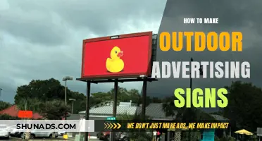 Crafting Eye-Catching Outdoor Advertising Signs: A Step-by-Step Guide