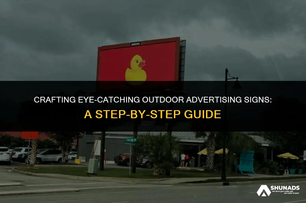 how to make outdoor advertising signs