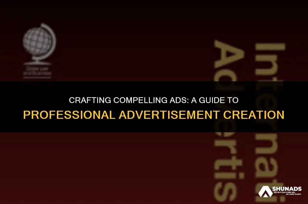 how to make professional advertisement