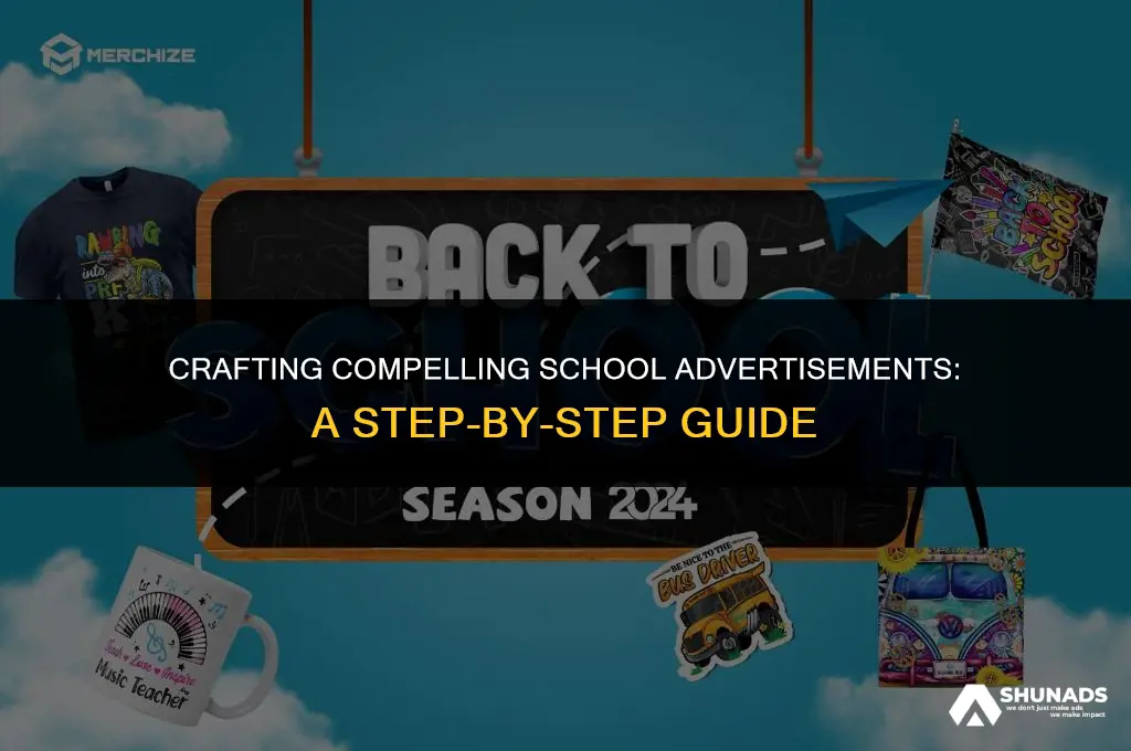 how to make school advertisement
