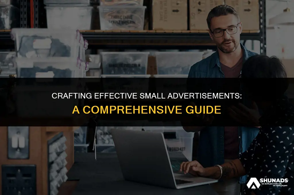 how to make small advertisement