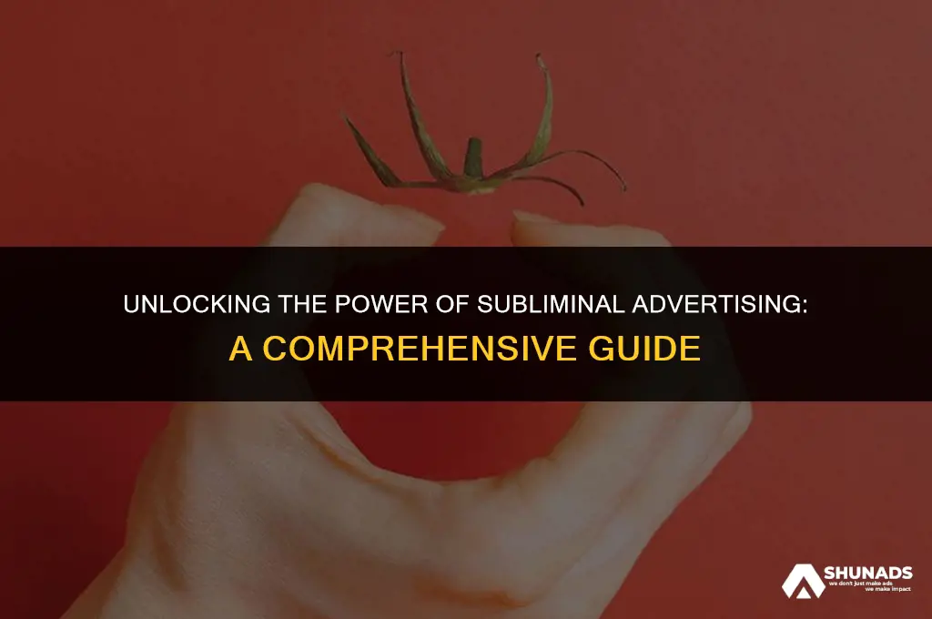 how to make subliminal advertising