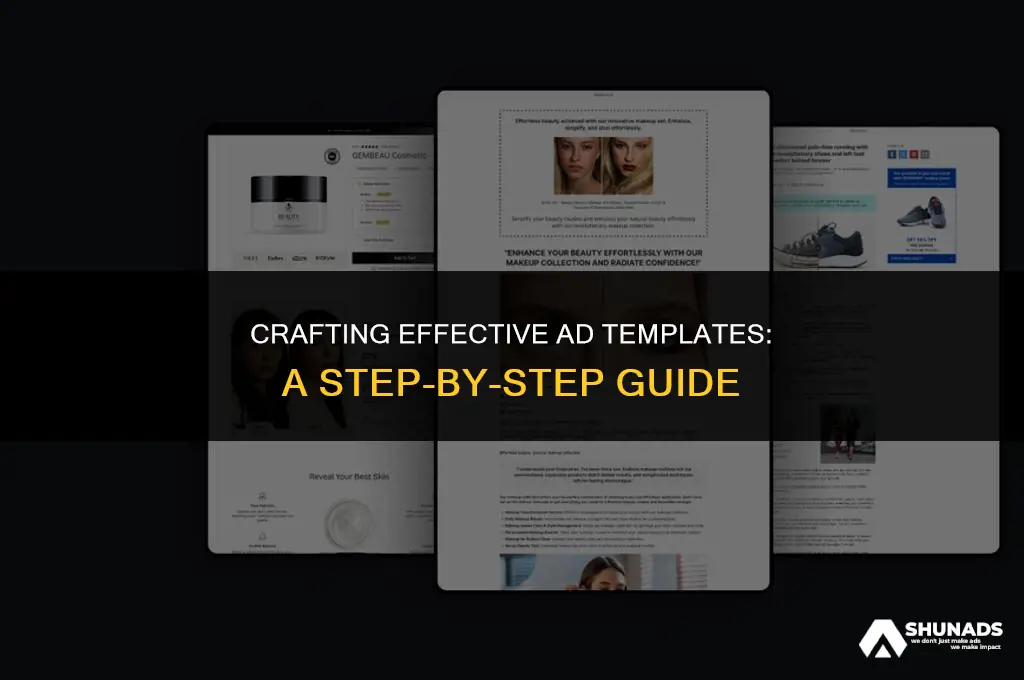 how to make template for advertisement