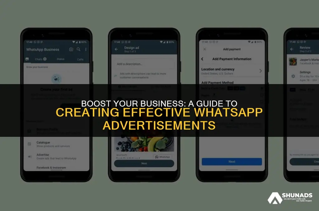 how to make whatsapp advertisement