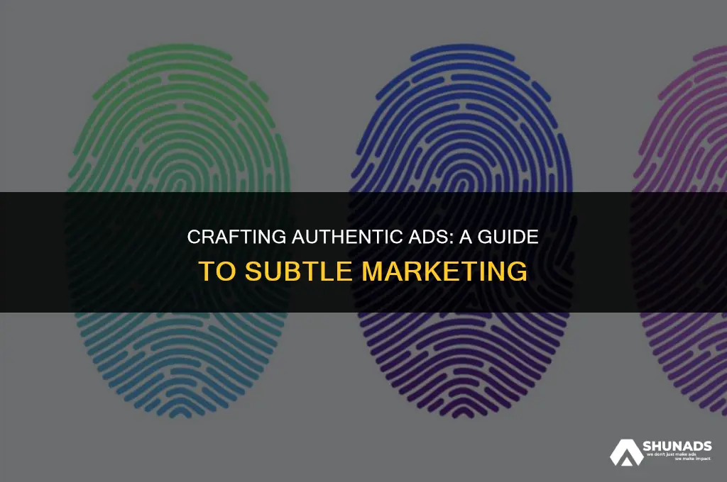 how to make your ad look less like an advertisement