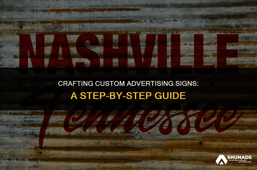 how to make your own advertising sign