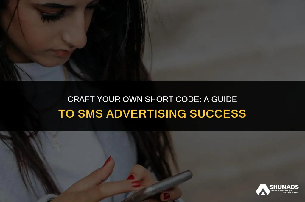 how to make your own short code for sms advertising