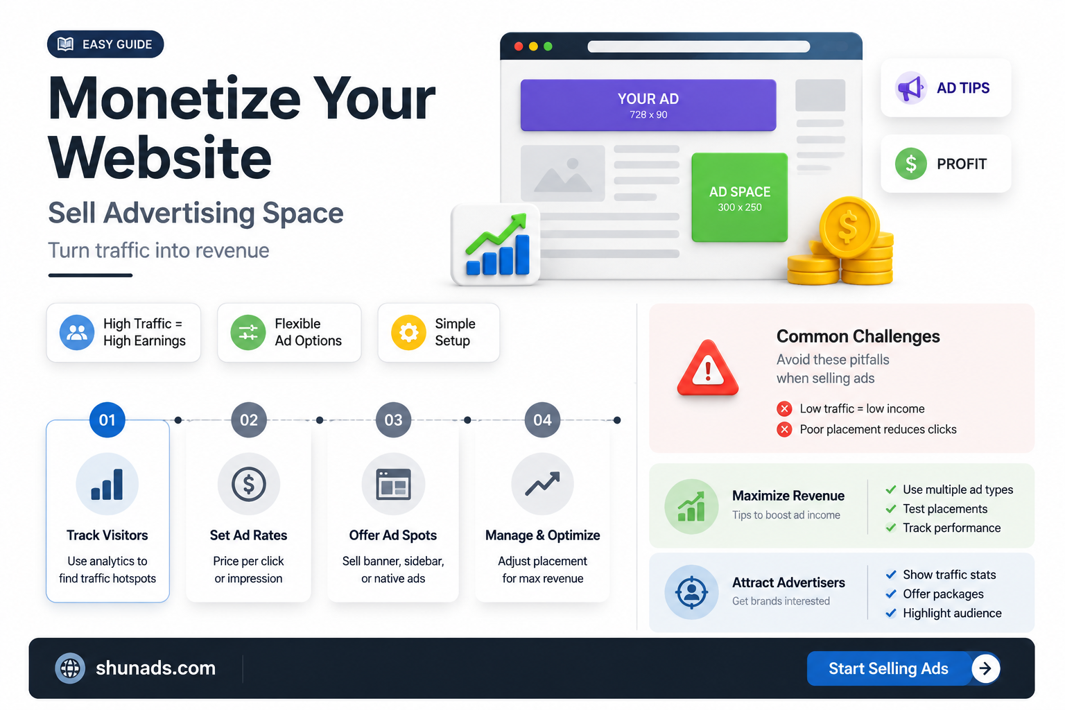 can i sell advertising space on my website