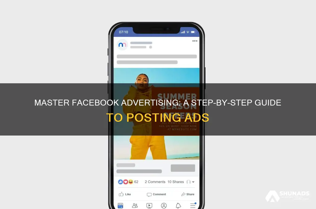 how to post advertise on facebook