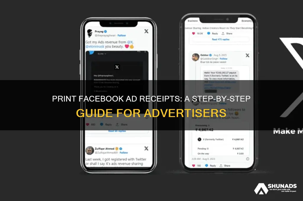 how to print facebook advertising receipts