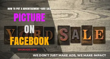 How to Post Your Yard Sale Advertisement Picture on Facebook