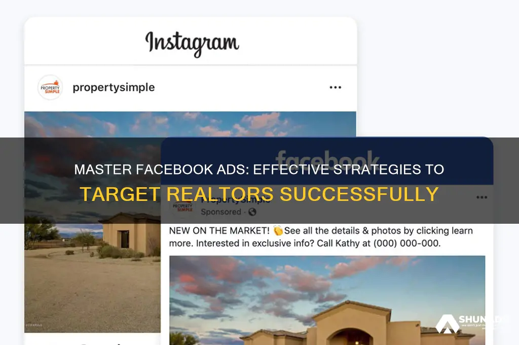 how to reach realtors on facebook advertising