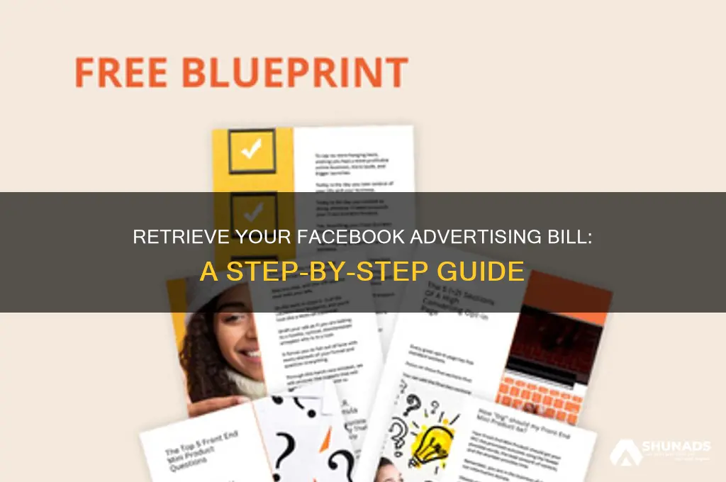 how to retrieve facebook advertising bill