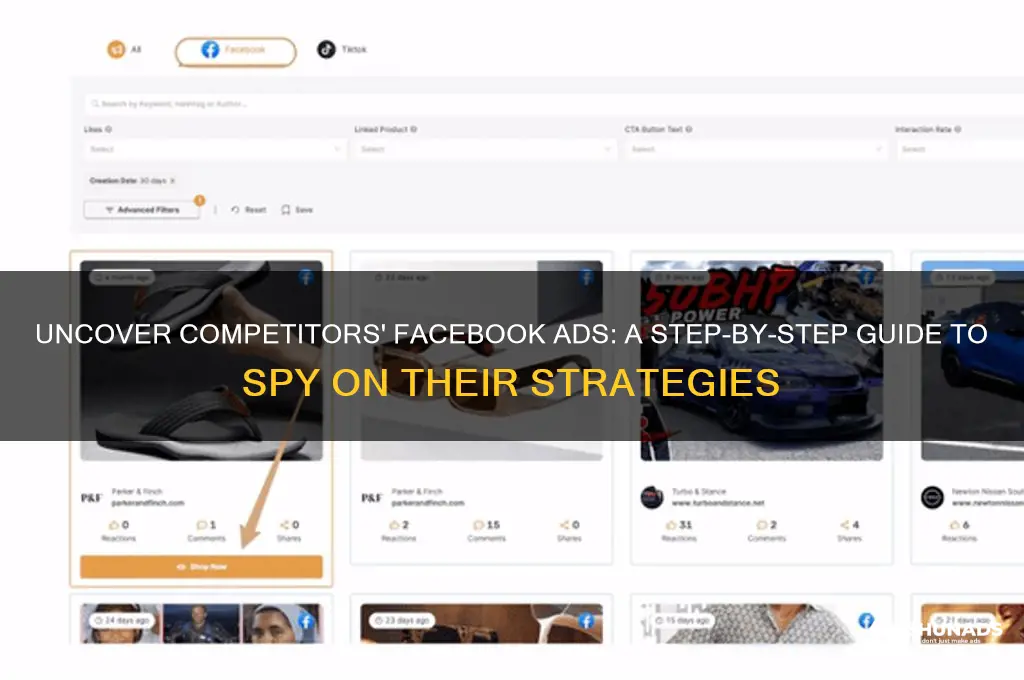 how to see what others are advertising on facebook