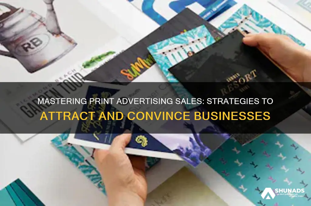 how to sell print advertising to businesses