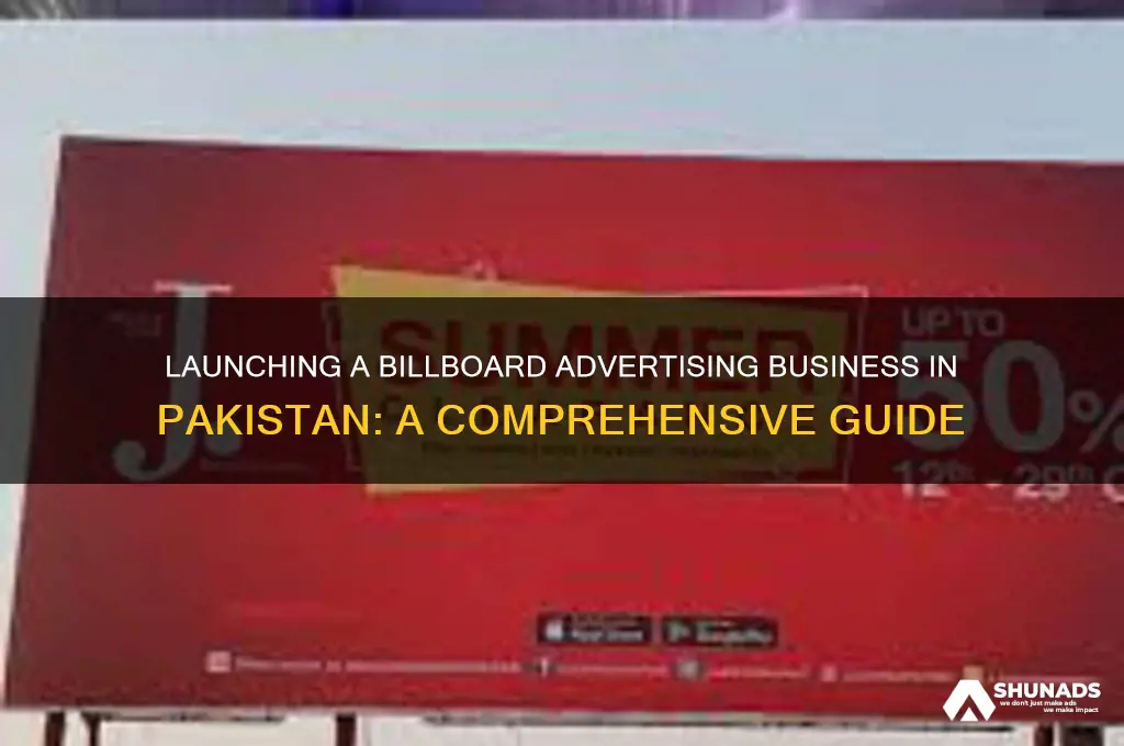 how to start a billboard advertising business in pakistan