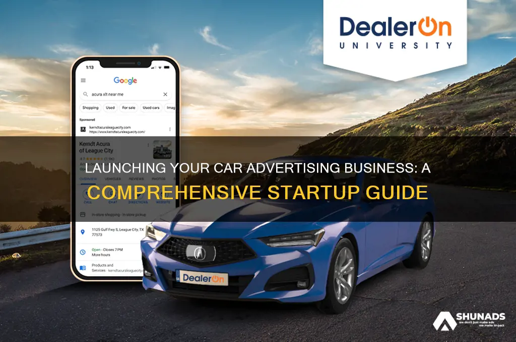 how to start a car advertising company
