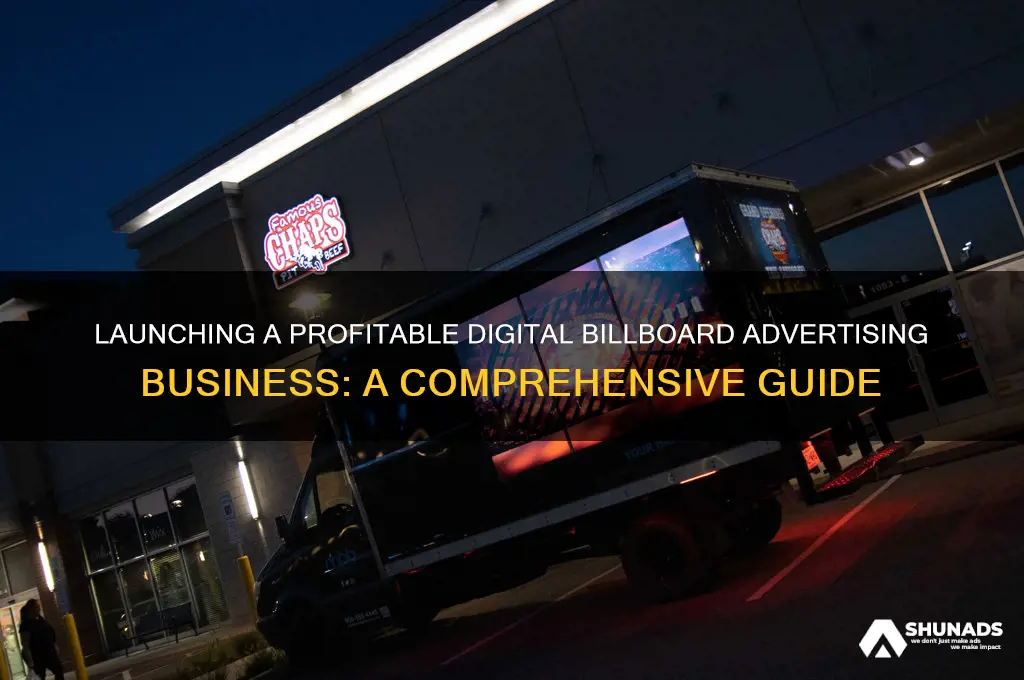 how to start a digital billboard advertising business