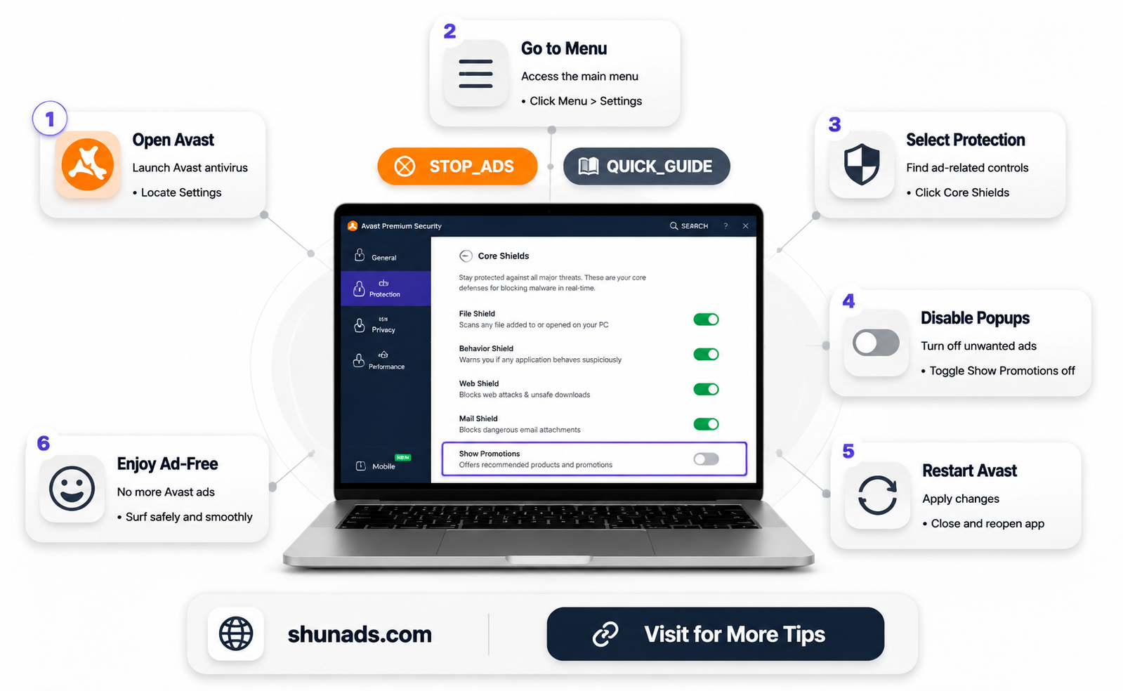 can i get avast to stop advertising to me