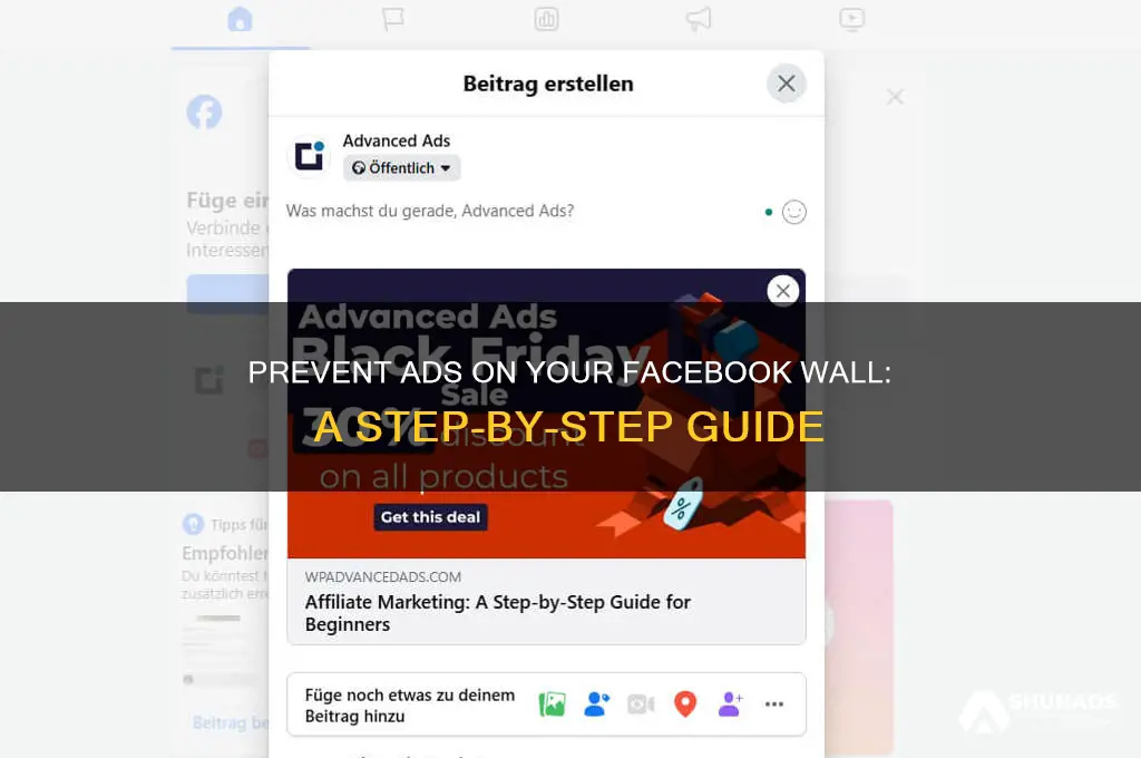 how to stop websites from posting advertisements on facebook wall