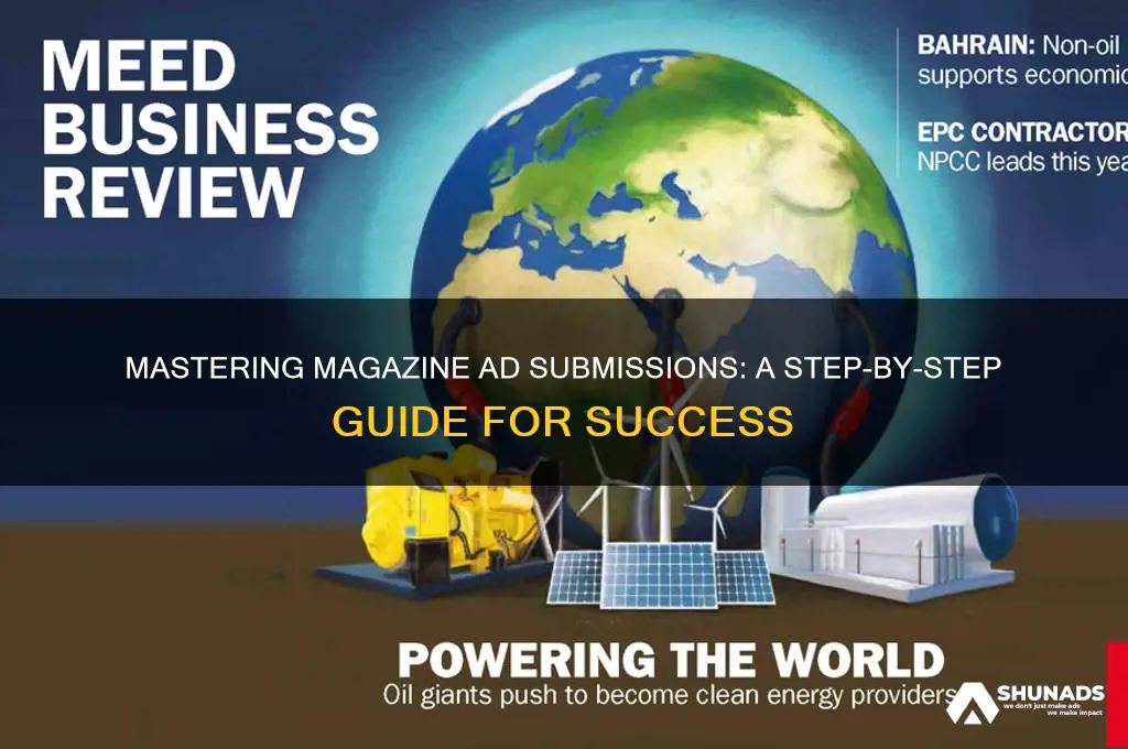 how to submit advertising for using in magazines